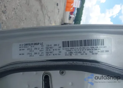 2015 Ram 1500 Slt z USA, uszkodzony, nr VIN 1C6RR6GT4FS510890